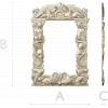 Baroque Mermaid Frame STL for CNC
