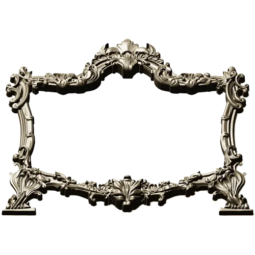 Rococo Shell Frame STL for CNC