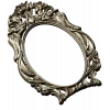 Ornate Rococo Oval Frame STL for CNC