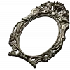 Ornate Rococo Oval Frame STL for CNC