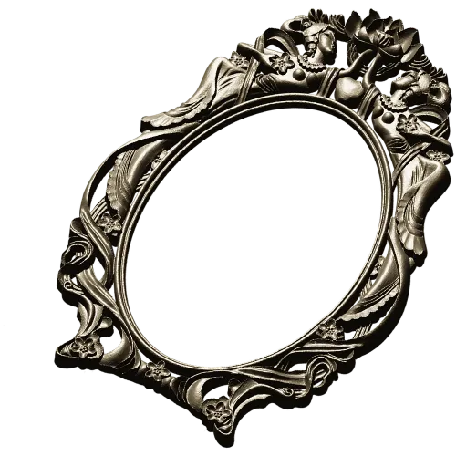 Ornate Rococo Oval Frame STL for CNC