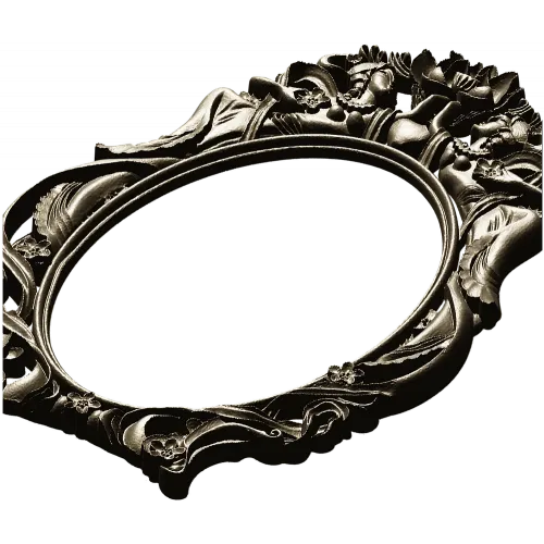 Ornate Rococo Oval Frame STL for CNC