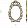 Ornate Rococo Oval Frame STL for CNC