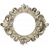 Baroque Floral Round Frame - STL 3D Model for CNC Routers