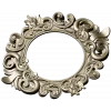 Baroque Floral Round Frame - STL 3D Model for CNC Routers