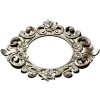 Baroque Floral Round Frame - STL 3D Model for CNC Routers