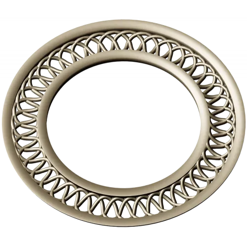 Intricate Interlaced Round Frame STL for CNC