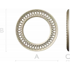 Intricate Interlaced Round Frame STL for CNC