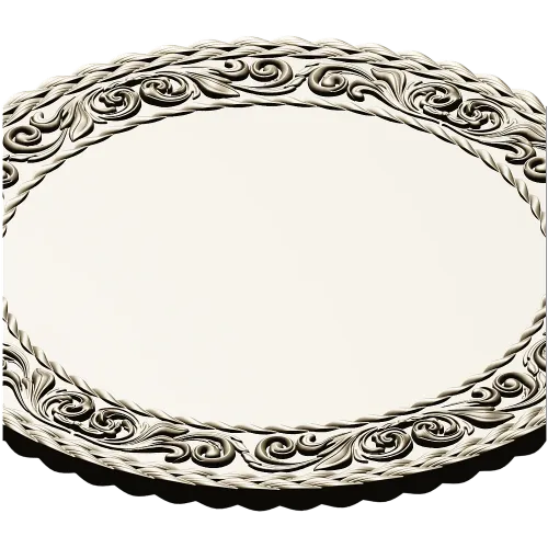 Ornate Round Medallion STL for CNC Routing