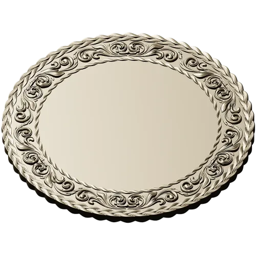 Ornate Round Medallion STL for CNC Routing