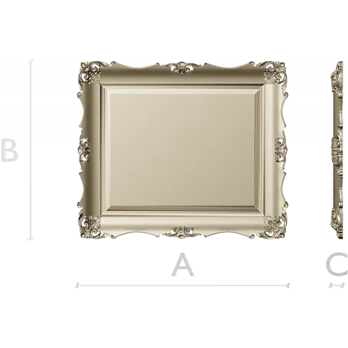 Aurelia Baroque Frame - STL 3D model for CNC milling