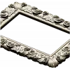 Florentine Rose Decorative Frame STL for CNC