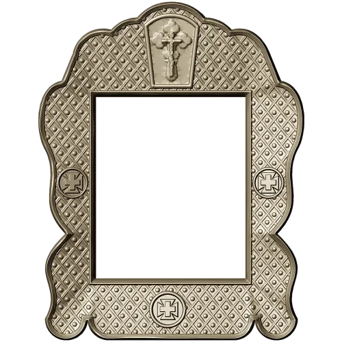 Orthodox Scalloped Frame - STL 3D Model for CNC Carving