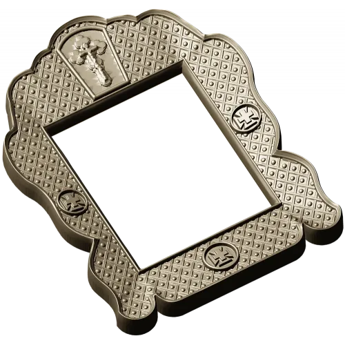 Orthodox Scalloped Frame - STL 3D Model for CNC Carving