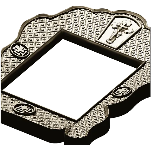 Orthodox Scalloped Frame - STL 3D Model for CNC Carving