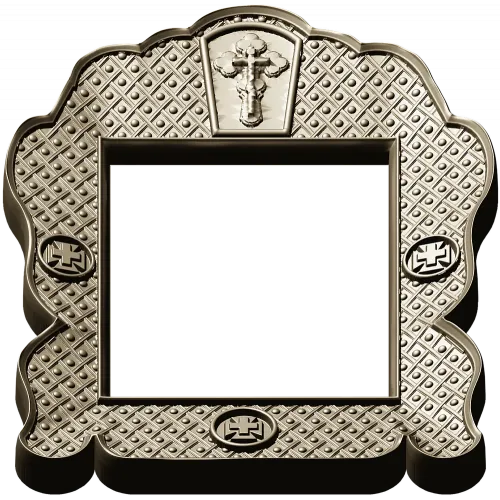 Orthodox Scalloped Frame - STL 3D Model for CNC Carving