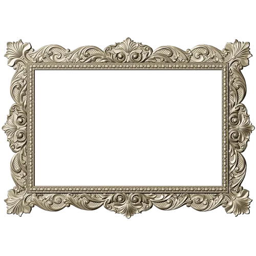 Ornate Baroque Frame STL for CNC