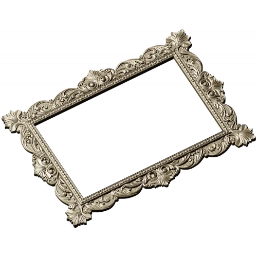 Ornate Baroque Frame STL for CNC