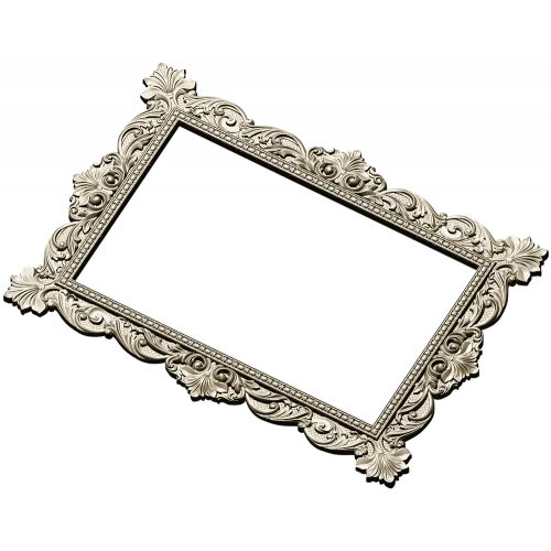 Ornate Baroque Frame STL for CNC