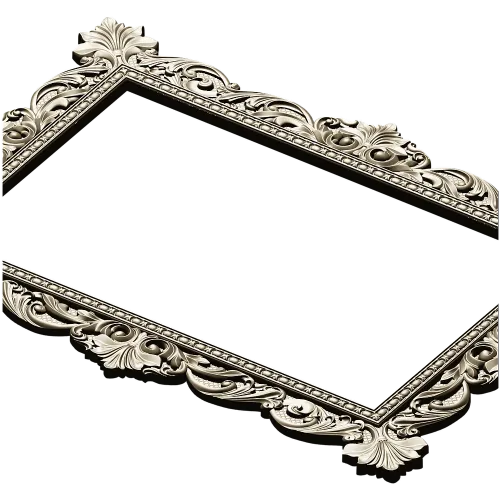 Ornate Baroque Frame STL for CNC