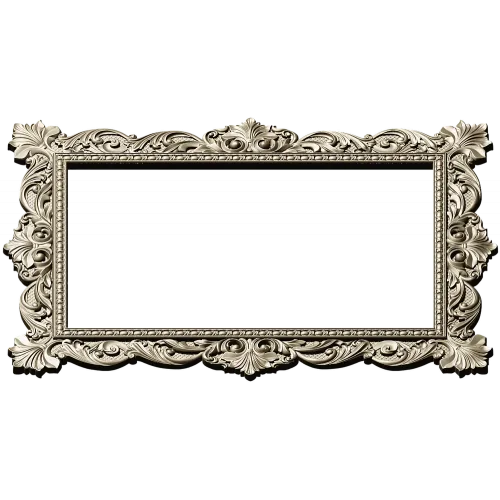 Ornate Baroque Frame STL for CNC