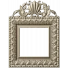 Shell Crest Acanthus Frame - STL 3D Model for CNC