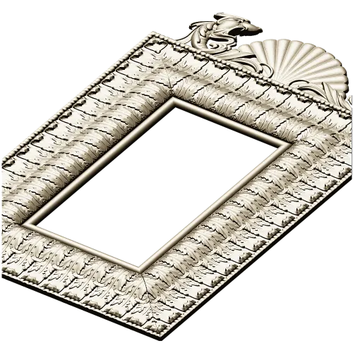 Рамка Морской картуш - 3D модель STL для ЧПУ