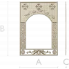 Vinecrest Arched Decorative Frame - STL 3D model for CNC milling