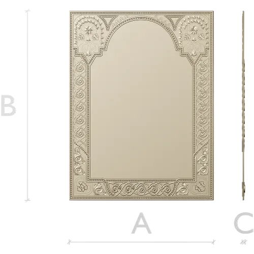 Ornate Arched Frame STL for CNC