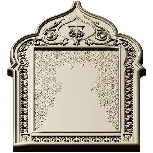 Ornate Trefoil Icon Frame STL for CNC