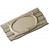 Antler Oval Plaque - high-relief STL model for CNC