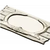 Antler Oval Plaque - high-relief STL model for CNC