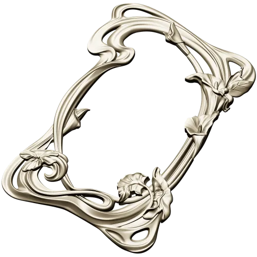 Aurelia Lily Frame - STL 3D model for CNC routing