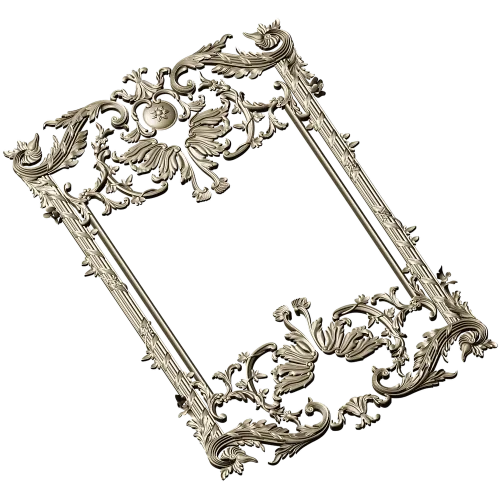 Baroque Ornamental Frame STL for CNC milling