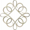 Decorative Ribbon Loop Frame STL for CNC