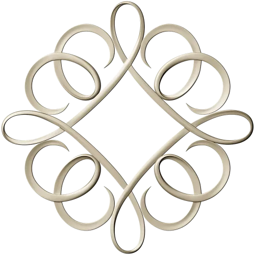 Decorative Ribbon Loop Frame STL for CNC
