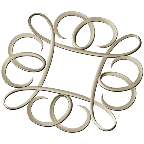 Decorative Ribbon Loop Frame STL for CNC