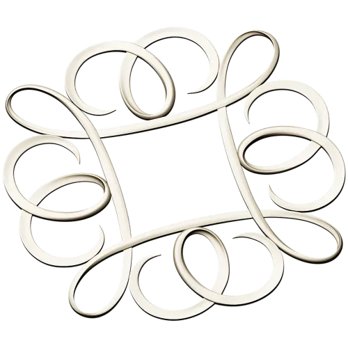Decorative Ribbon Loop Frame STL for CNC