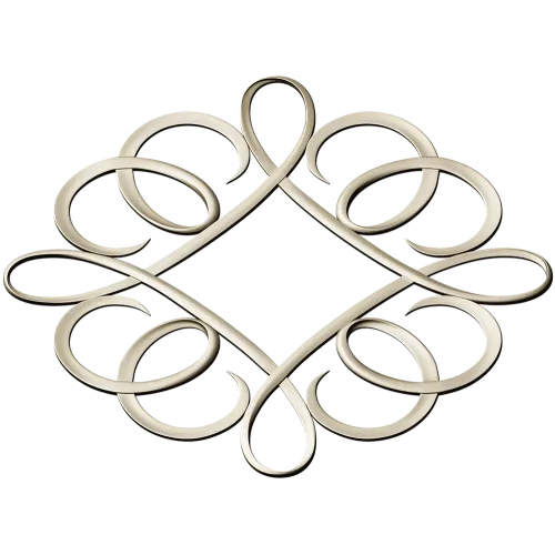 Decorative Ribbon Loop Frame STL for CNC