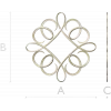 Decorative Ribbon Loop Frame STL for CNC
