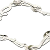 Floral Ribbon Square Frame - STL 3D Model for CNC Milling