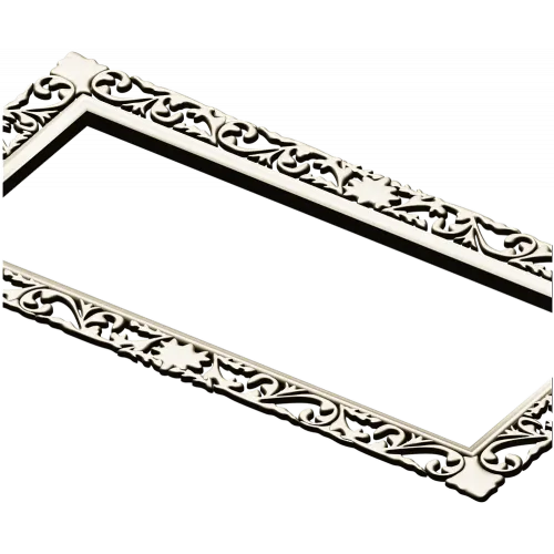 Rectangular Filigree Frame STL for CNC