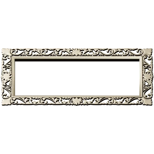 Rectangular Filigree Frame STL for CNC