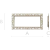 Rectangular Filigree Frame STL for CNC