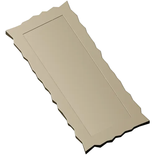 Serrated Rectangular Frame STL for CNC milling