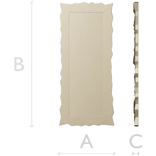 Serrated Rectangular Frame STL for CNC milling