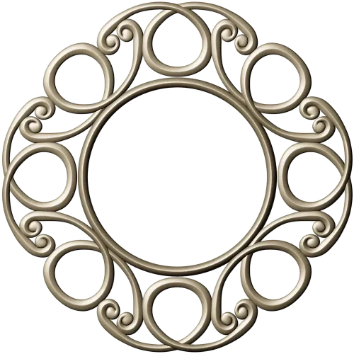 Sunlit Loop Frame - ornate round frame 3D model (STL for CNC)