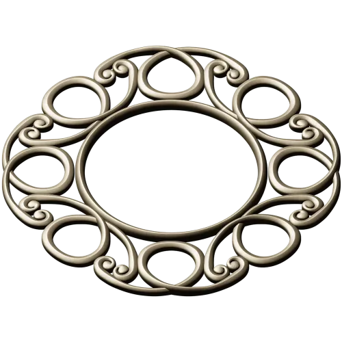 Sunlit Loop Frame - ornate round frame 3D model (STL for CNC)