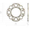 Sunlit Loop Frame - ornate round frame 3D model (STL for CNC)