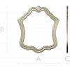 Wavy Baroque Frame STL for CNC